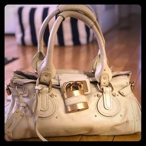 Chloe Ivory Padlock Bag